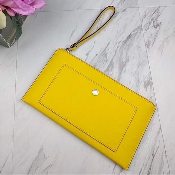 Michael Kors Greenwich Leather Clutch - Picture 5 of 11